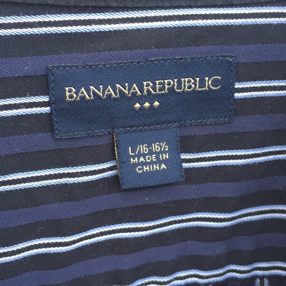 Banana Republic Striped Button Down - Picture 2 of 5